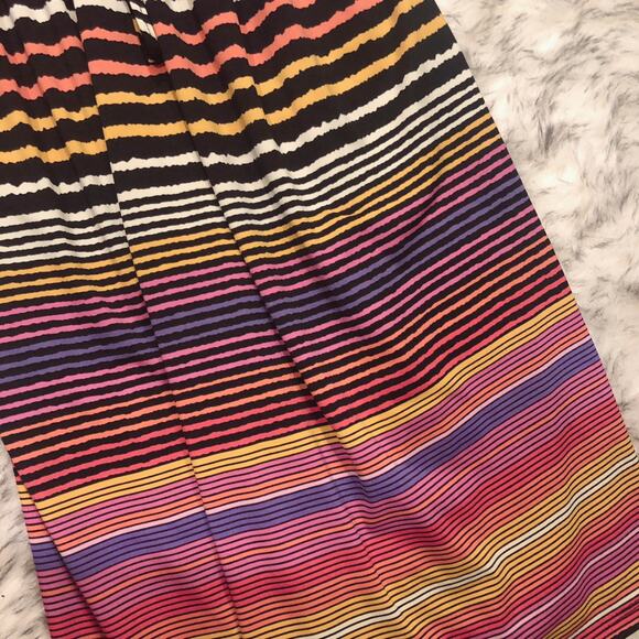 Hypnotik Multicolor Colorful Striped Dopamine Plunging V-Neck Dress - Picture 4 of 8